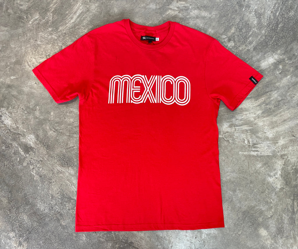 CAMISETA MÉXICO MANGA CORTA ROJO